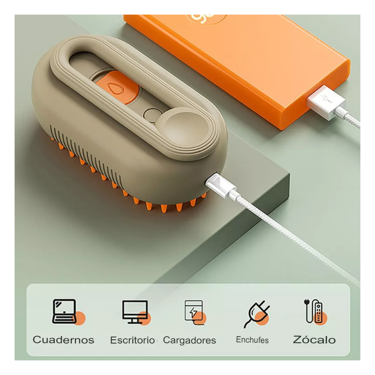 🐶CEPILLO AL VAPOR PARA MASCOTAS